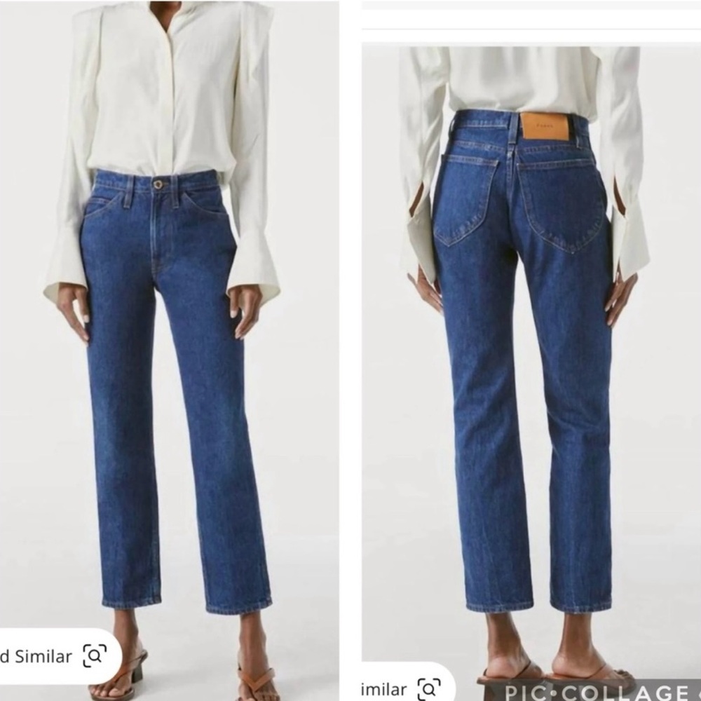 LFRAME Le Italien Straight Leg Jeans In Vintage Blue NWOT